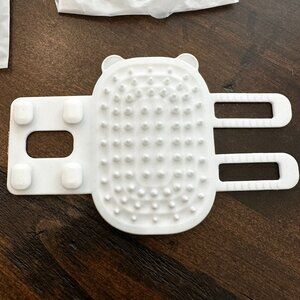 Two (2) Self Cleaning Cat Brush & Scratcher - White